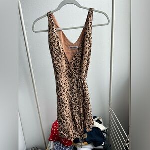 Reformation Cheetah Print Dress